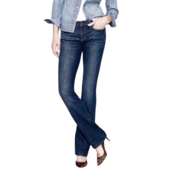J. Crew Stretch Bootcut Jeans, 27s, Premium Indigo Wash. - Picture 7 of 8